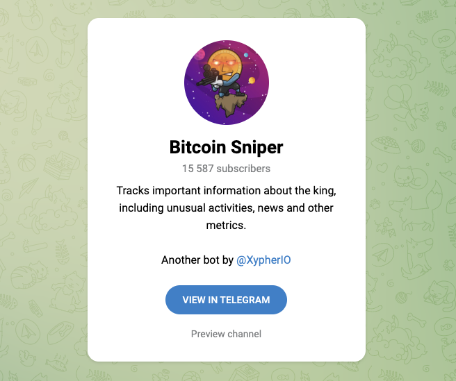 bitcoin sniper