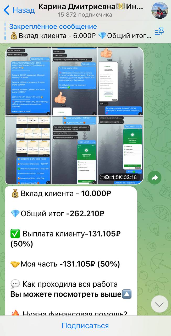 Карина Дмитриевна тг