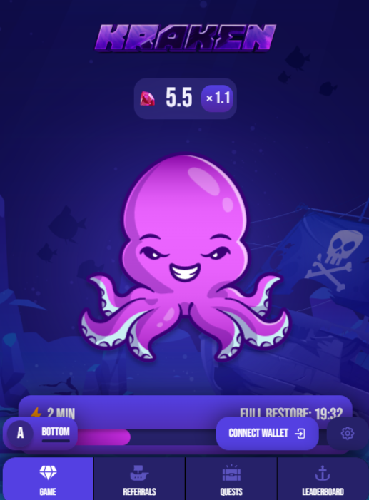 kraken tap to earn bot tg