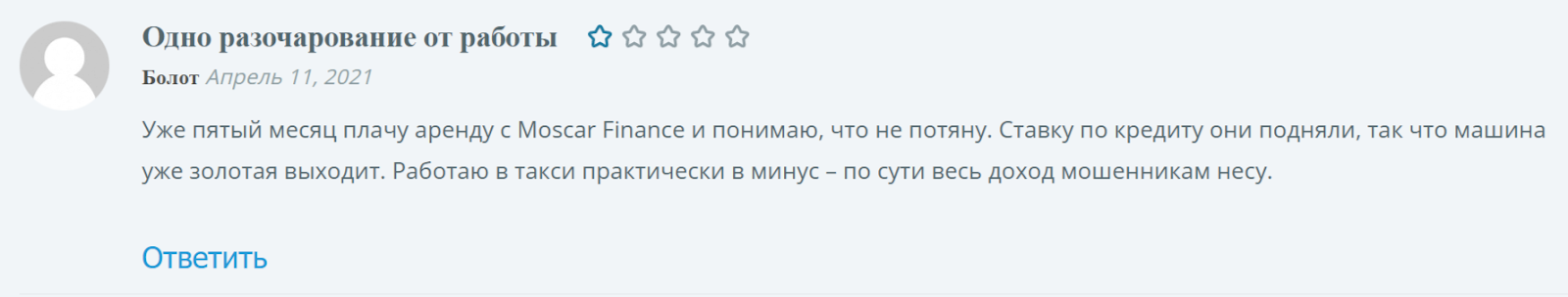 мос кар финанс