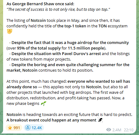 notcoin community