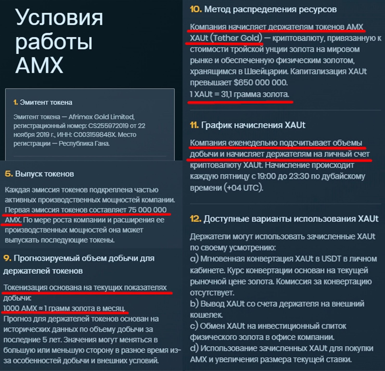 Afrimex Gold Info