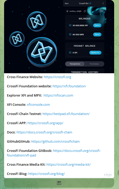 crossfi tap