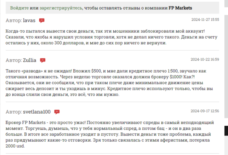 Fp Markets брокер