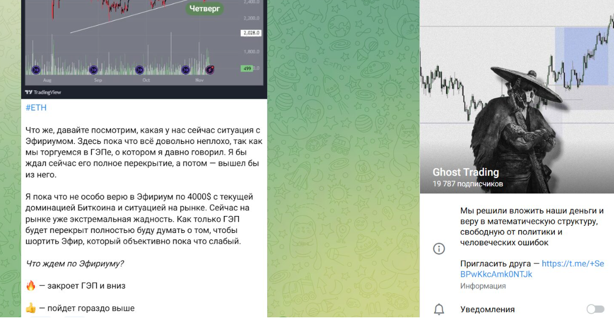 ghost trade telegram