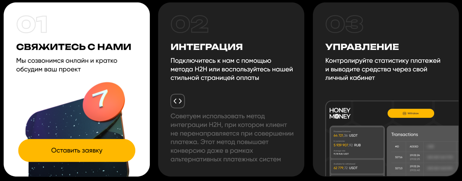 honey money процессинг отзывы