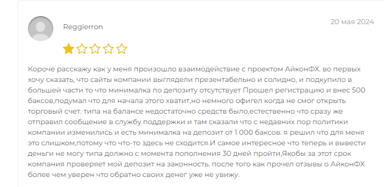 Icon Fx брокер