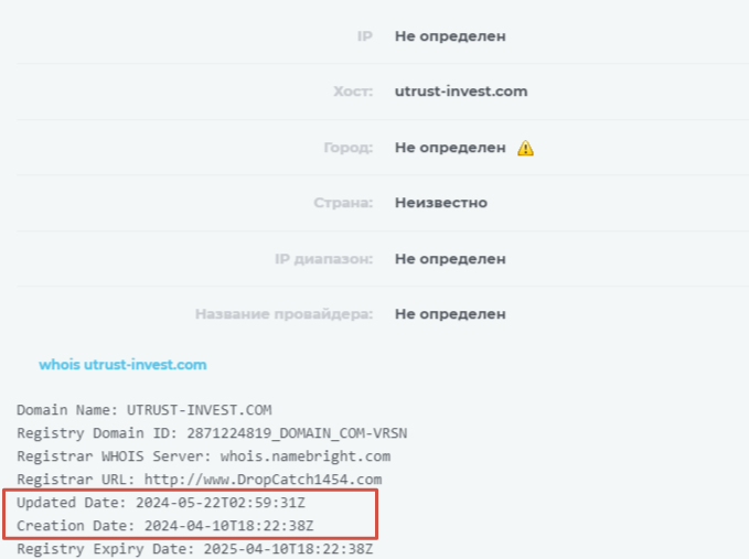 про сайт utusts invest com отзывы