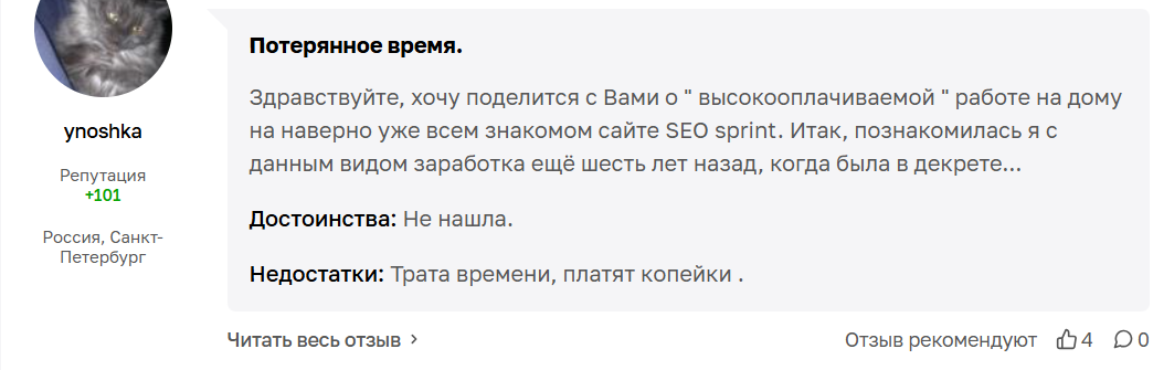 seosprint net отзывы развод или нет