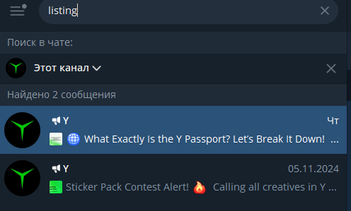 y bot telegram