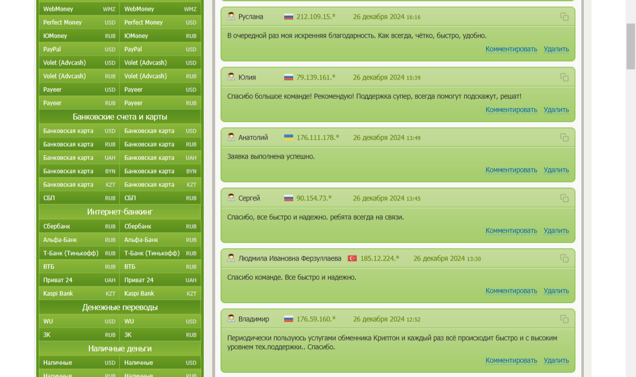 crypton exchange отзывы