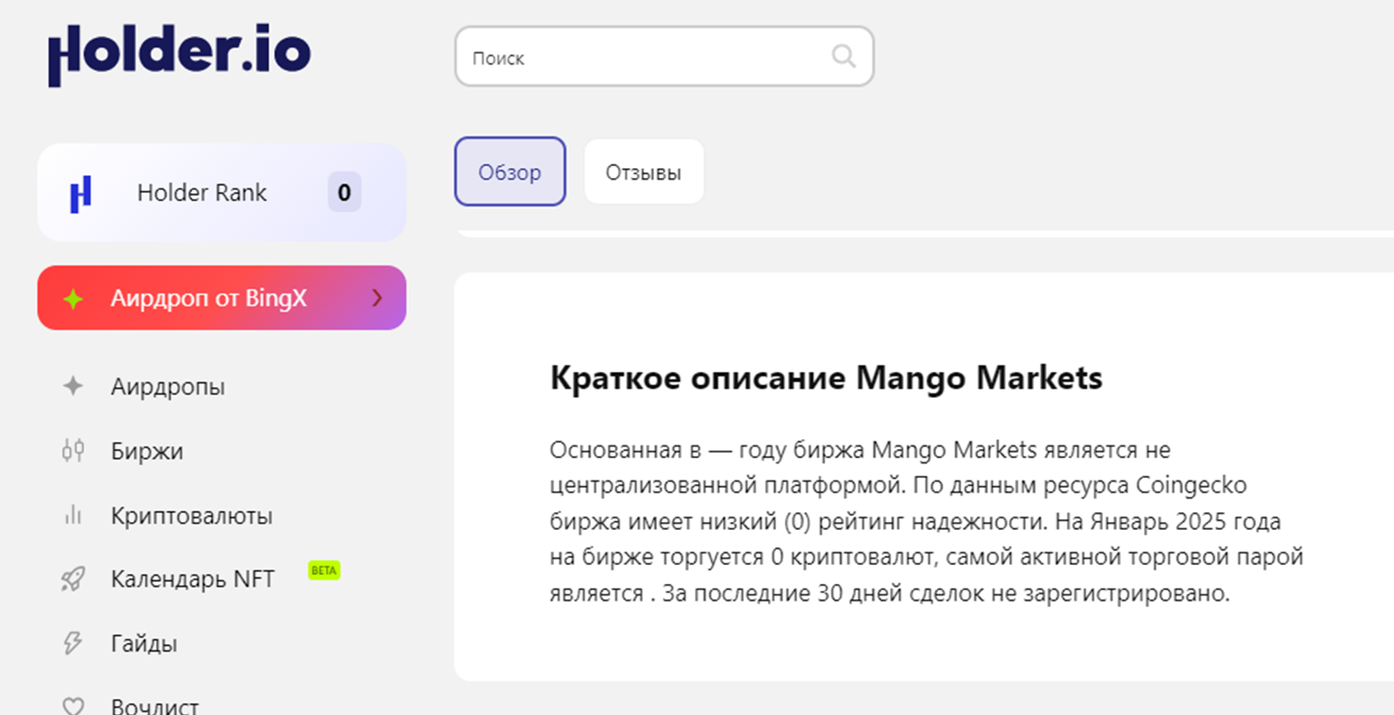 mango markets