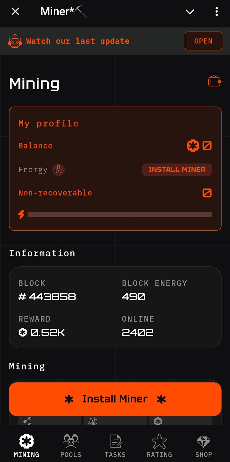 miner телеграмм