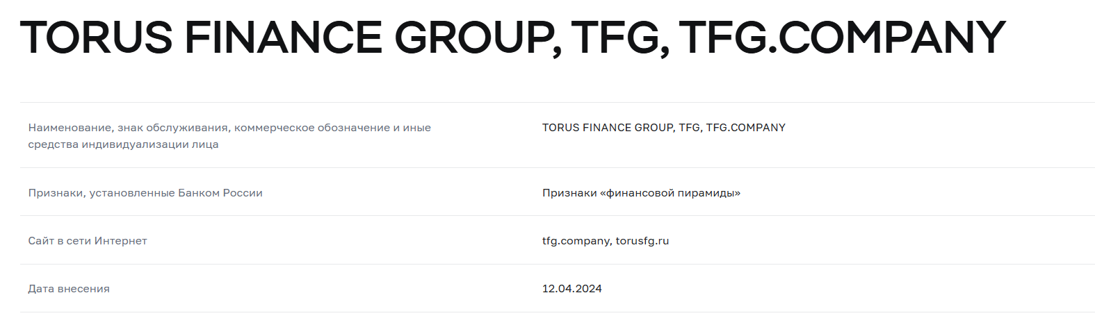 torus finance group