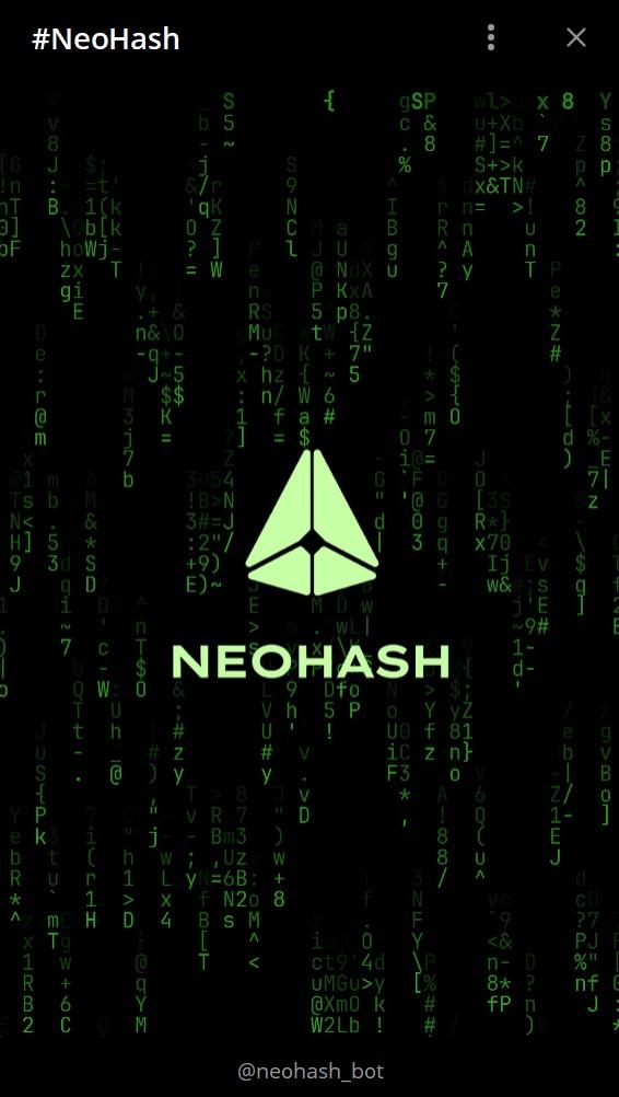 что за игра neohash в телеге