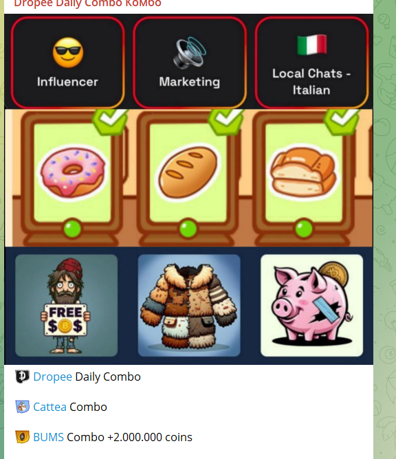 dropee daily combo