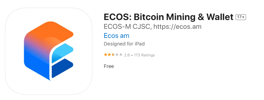 ecos майнинг