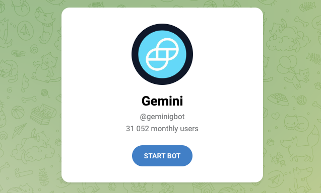 gemini бот в телеграмме отзывы