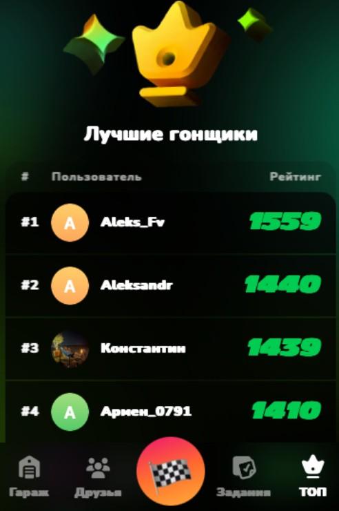 m5 racing вывод