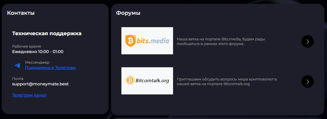 moneymate обменник
