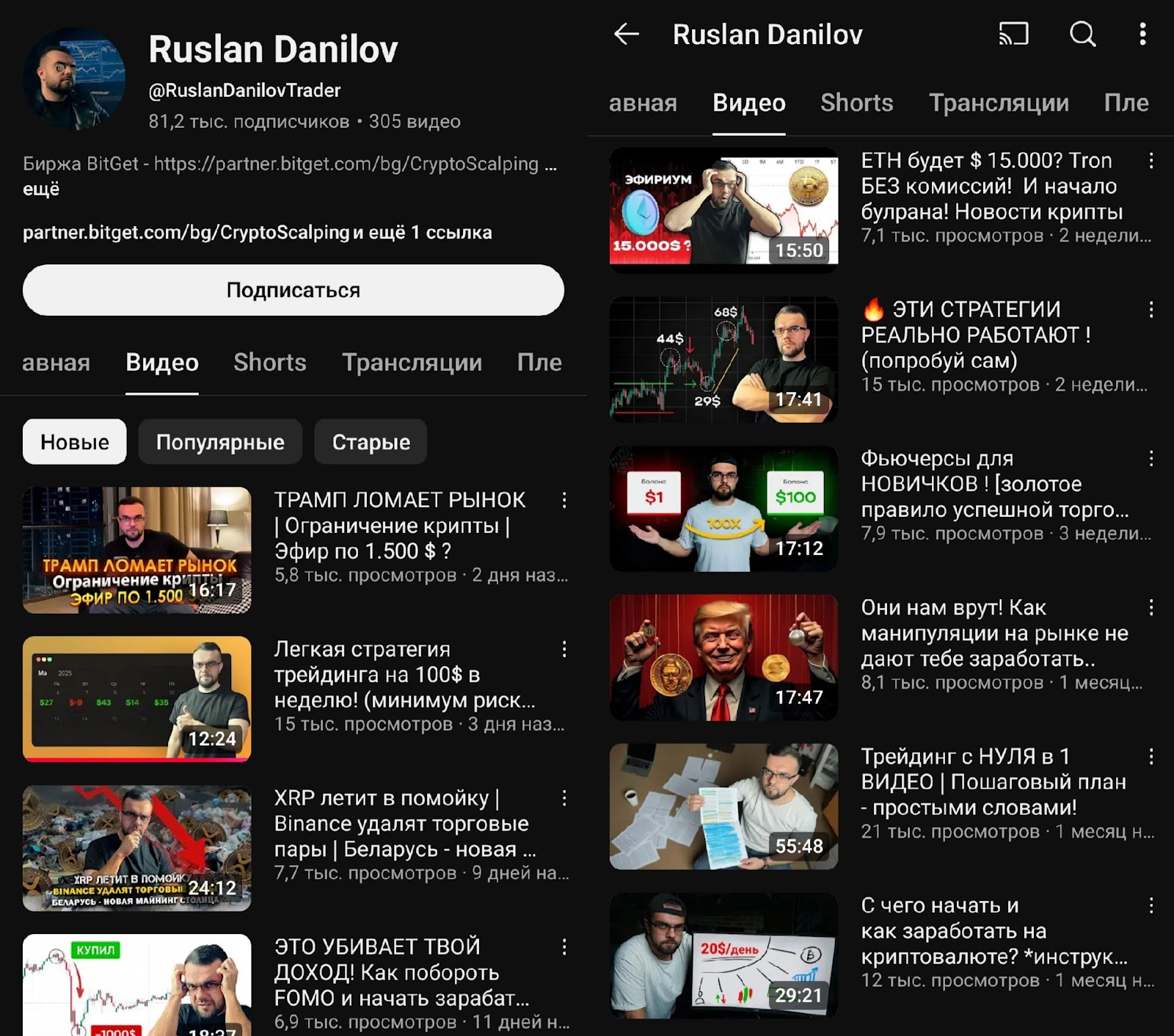 ruslan danilov скальпинг криптовалют