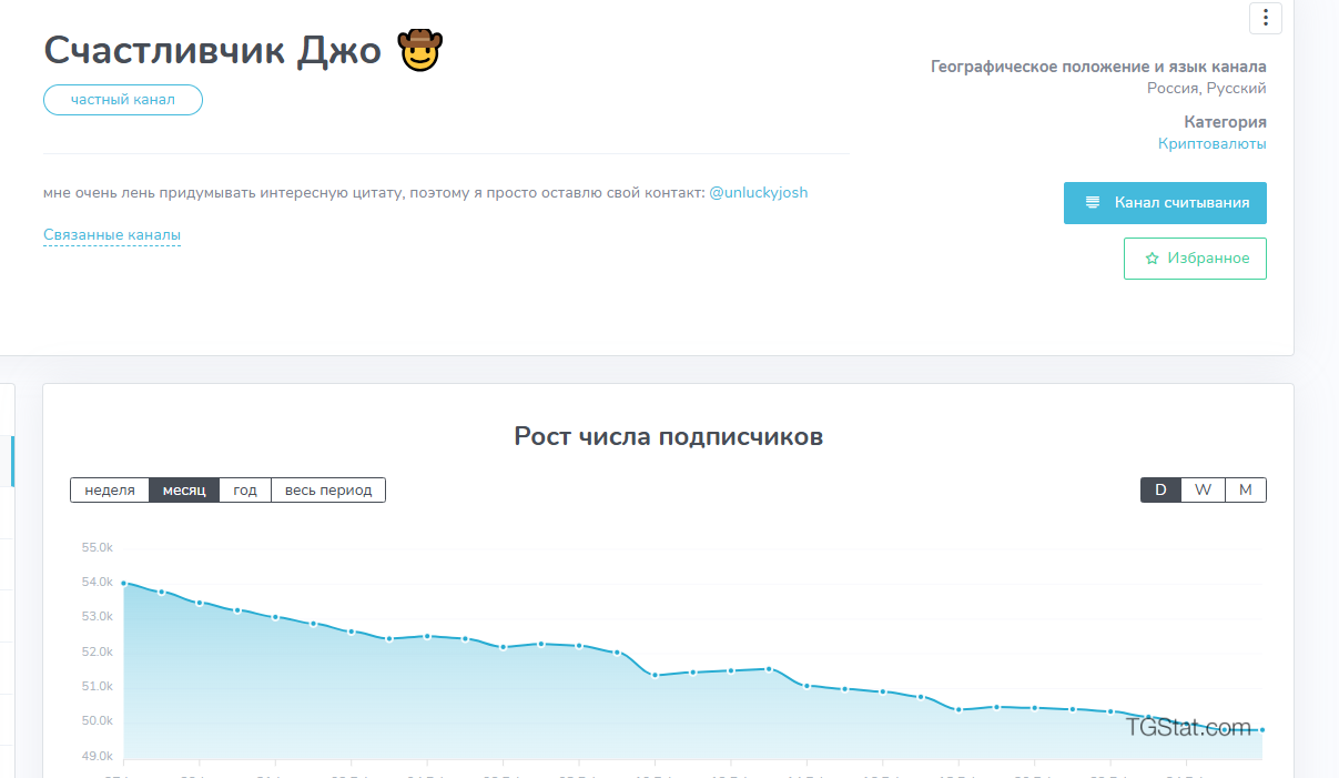 счастливчик джо телеграмм канал
