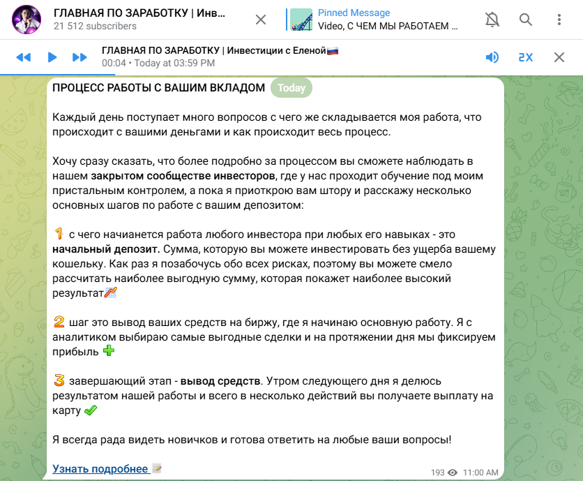 елена инвестиции