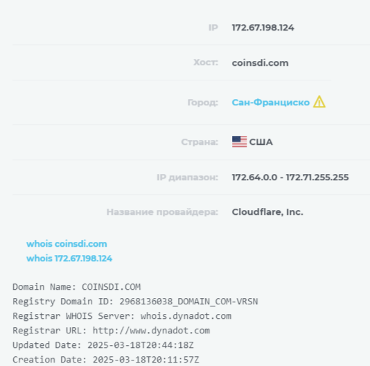 coinsdi развод