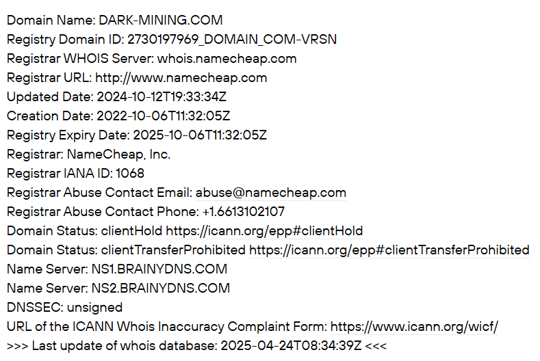 dark mining