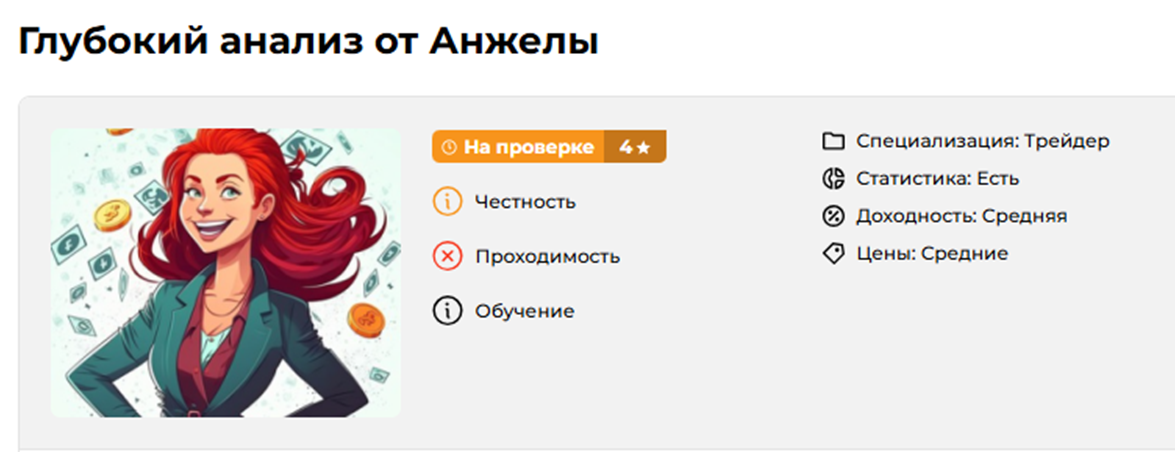 Глубокий анализ от Анжелы