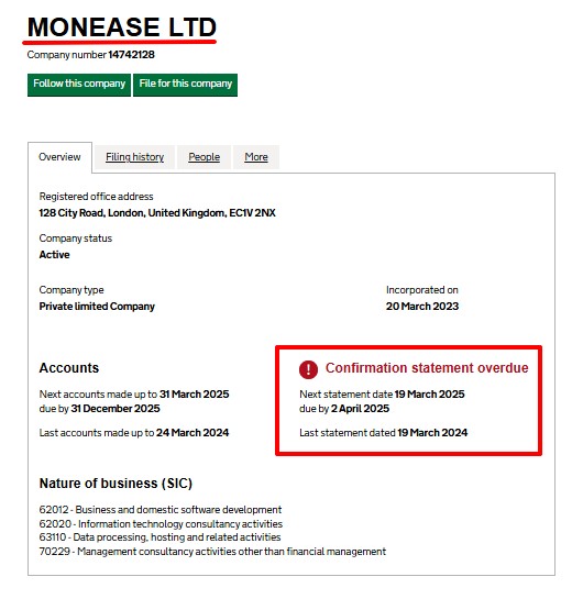 monease