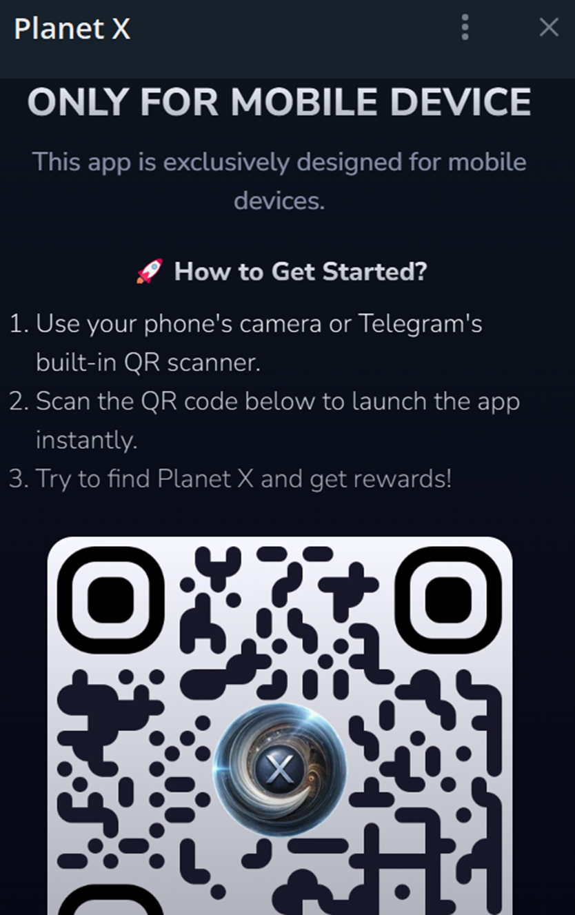 planet x game telegram