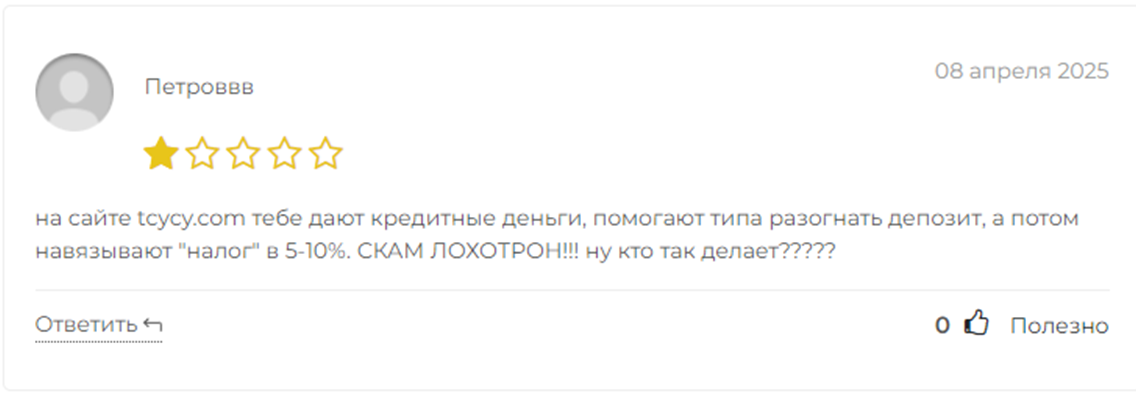 tcycy развод