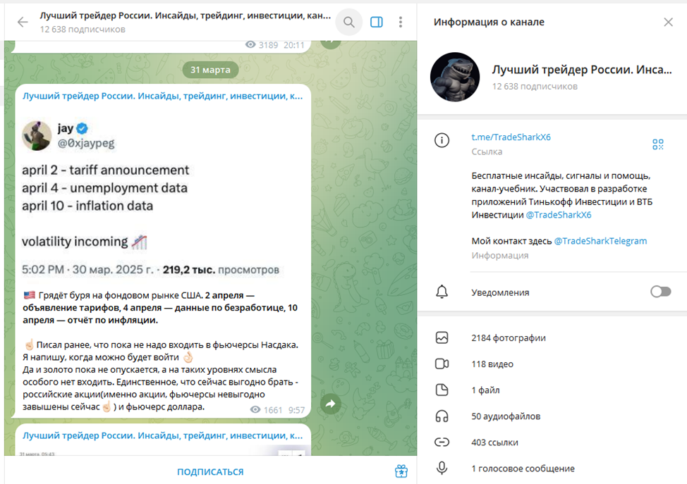 tradeshark отзывы закрытый канал