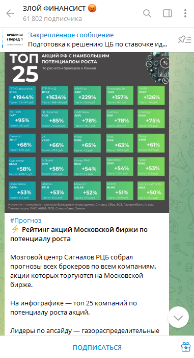 злой финансист телеграмм