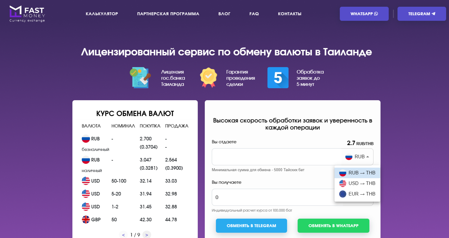 fast money exchange