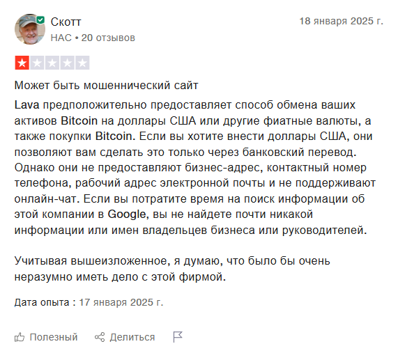 lava криптовалюта