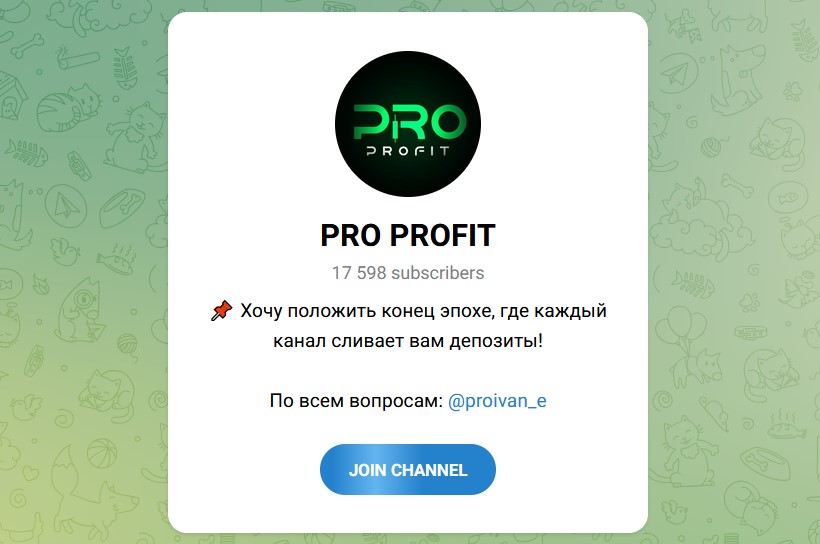 pro profit тг канал