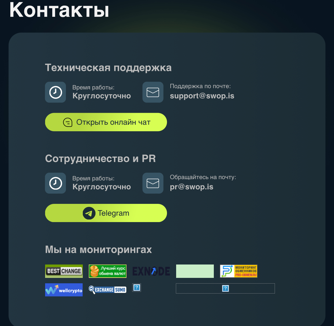 своп ис