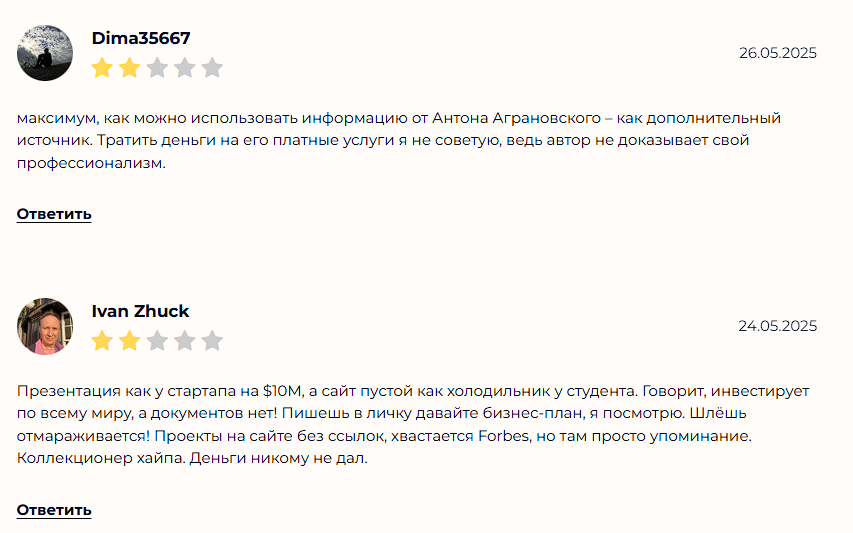 agranovsky org