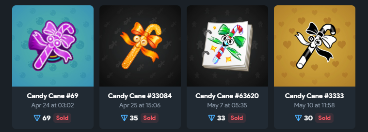 candy cane подарок в тг