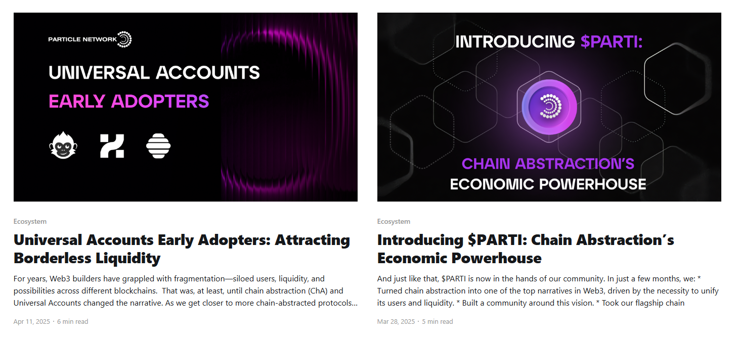 particle network