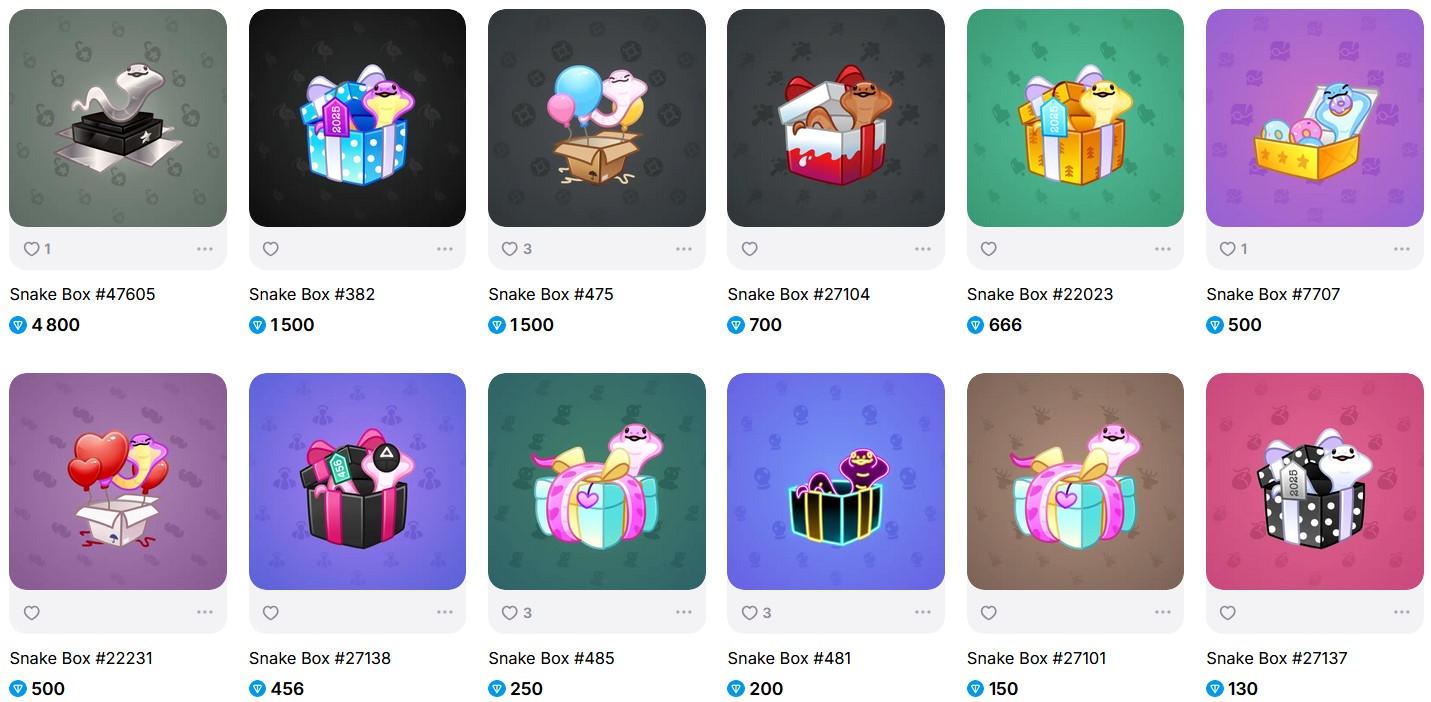 snake box telegram gift
