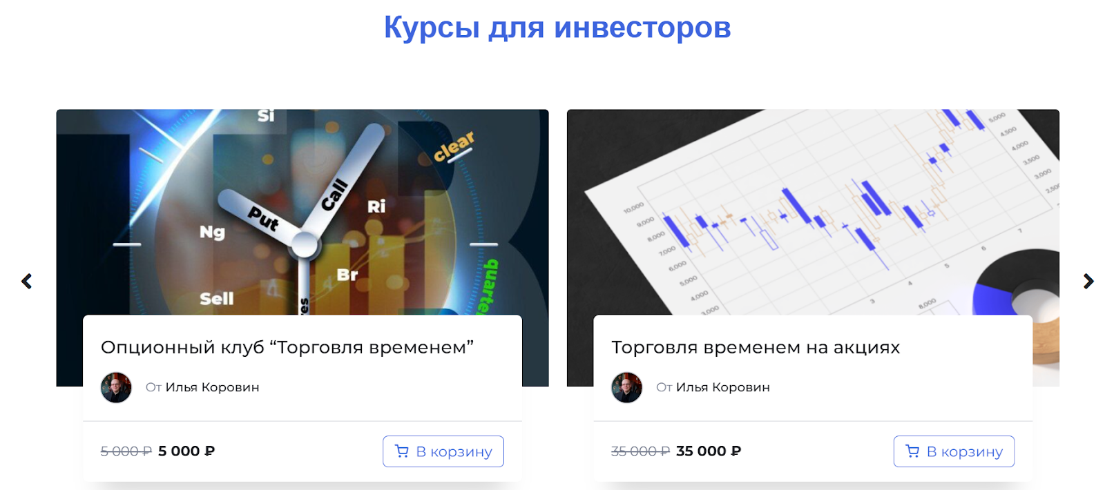 Илья Коровин Торговля временем