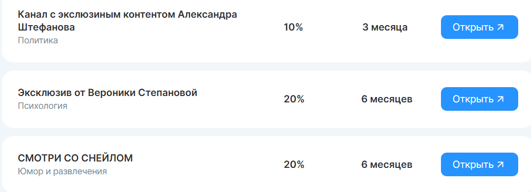 tribute телеграм